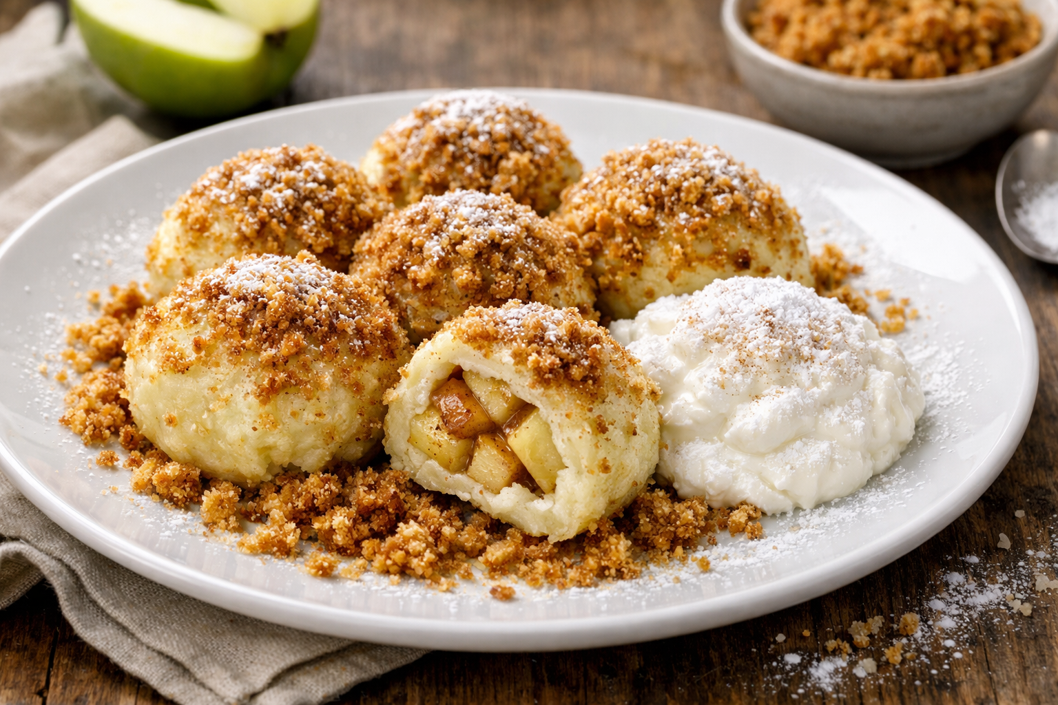 Ovocné knedlíky – Böhmische Apfelknödel mit Butterbröseln und Quark episode artwork