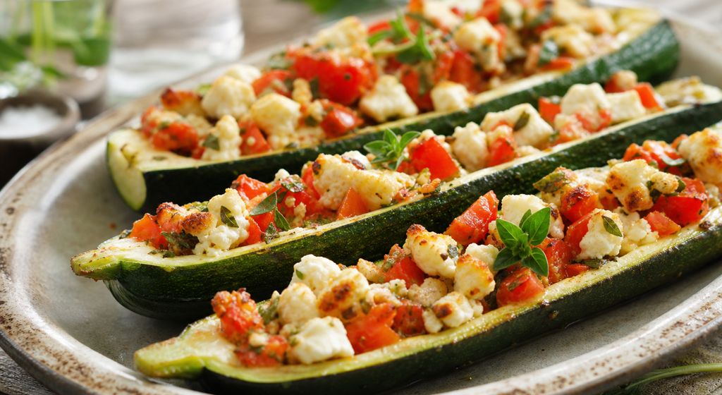 Gefüllte Zucchini vom Grill mit Feta, Tomaten und Kräutern episode artwork