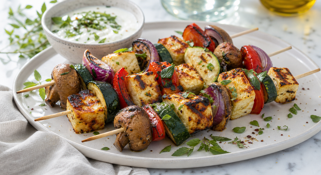 Halloumi-Gemüse-Spieße mit Zitronen-Oregano-Marinade episode artwork